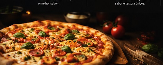 Pizza servida em ambiente elegante